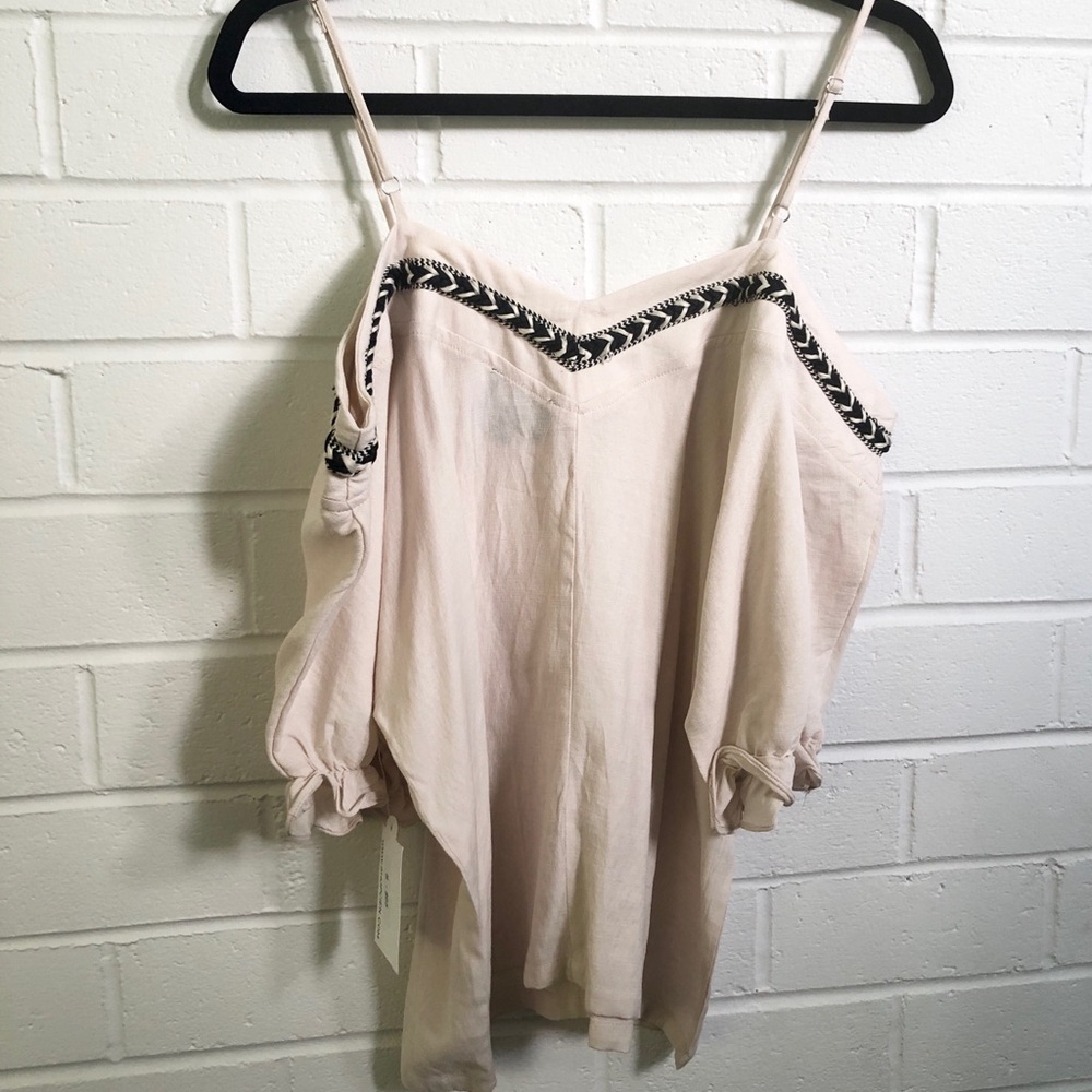 🌞 Lumiere Tank Top with Black Pattern Sz Small